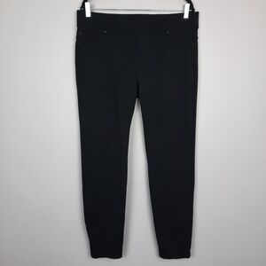 Liverpool Solid Black Mid Rise Pull On Skinny Ponte Pants size 14